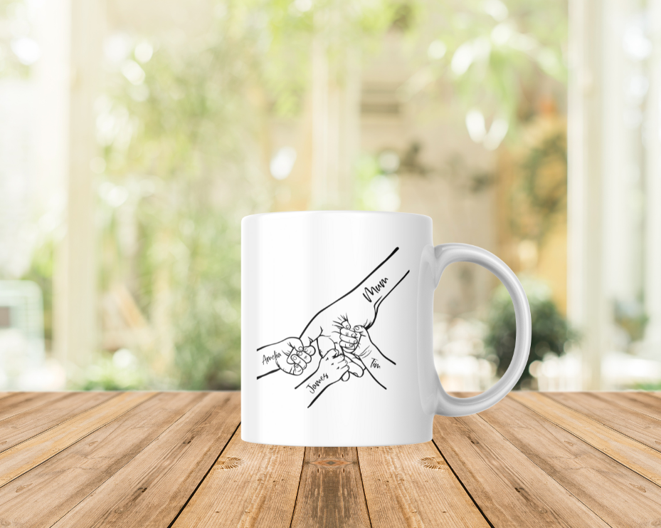 Mum and Child Hands design