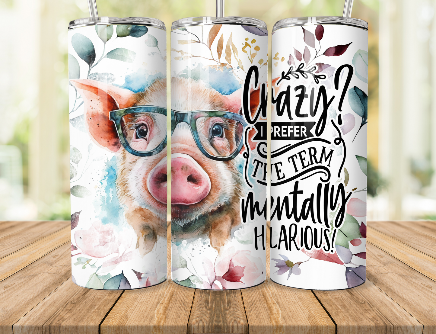 20oz skinny tumbler - Funny