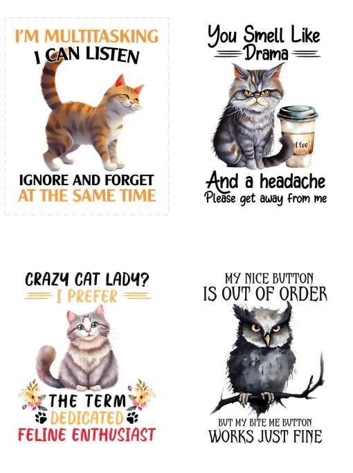 Funny animals magnets and mugs