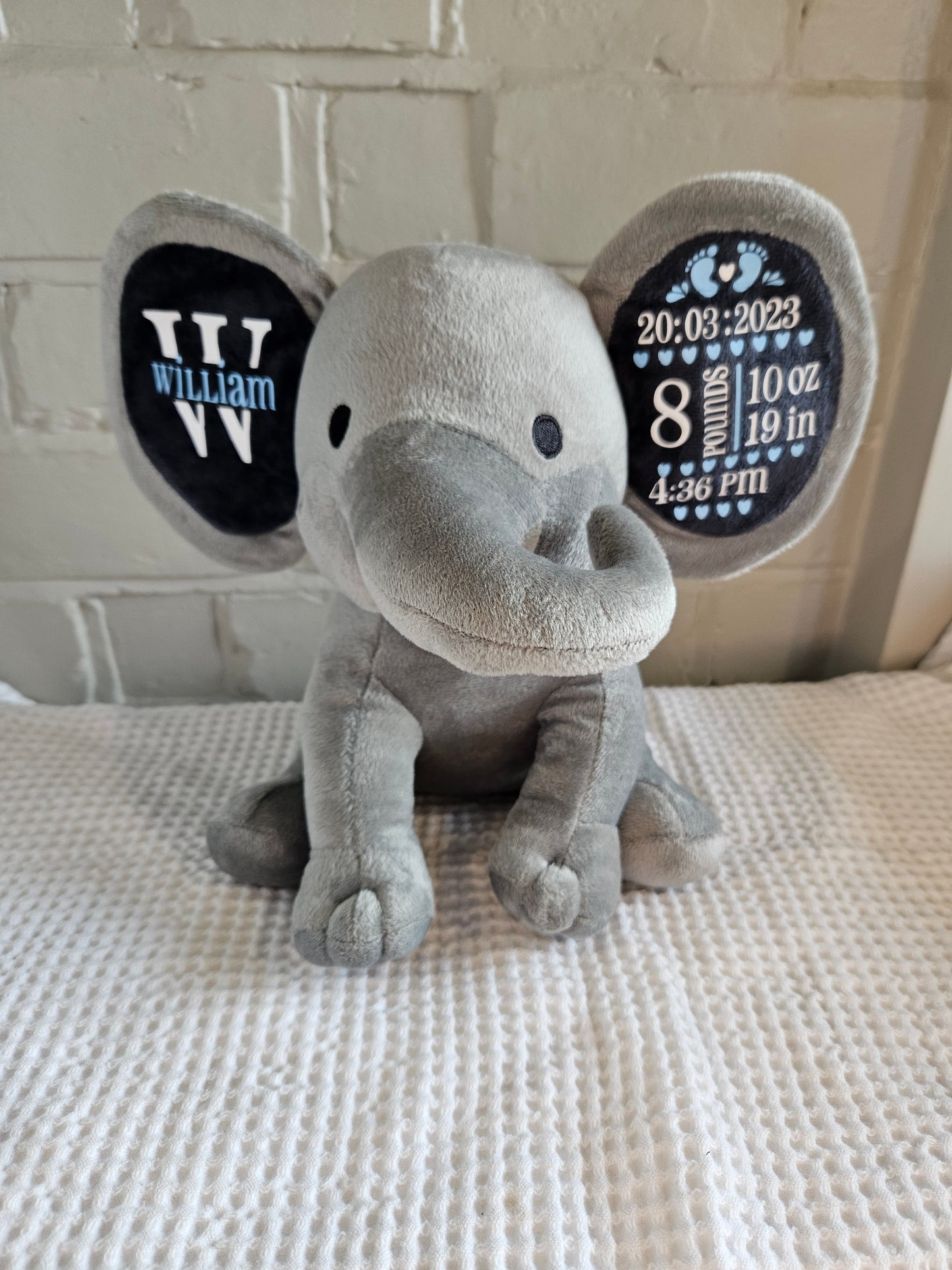 Personalised Birth Elephant
