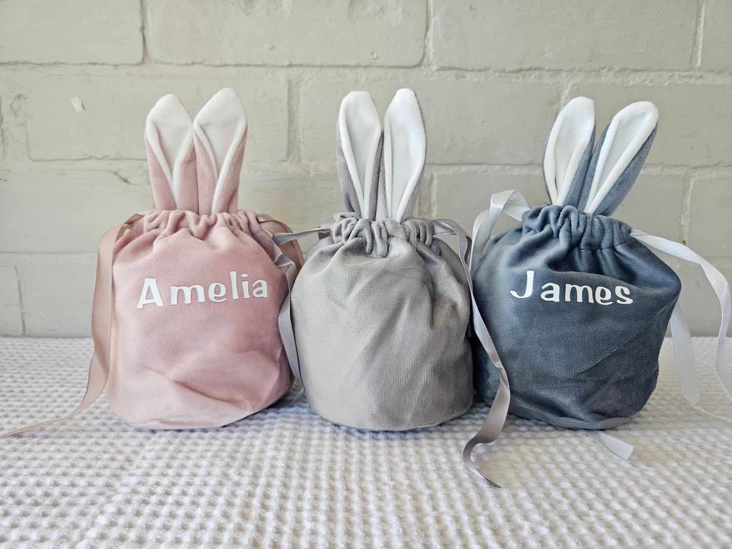 Personalised Easter bunny bags