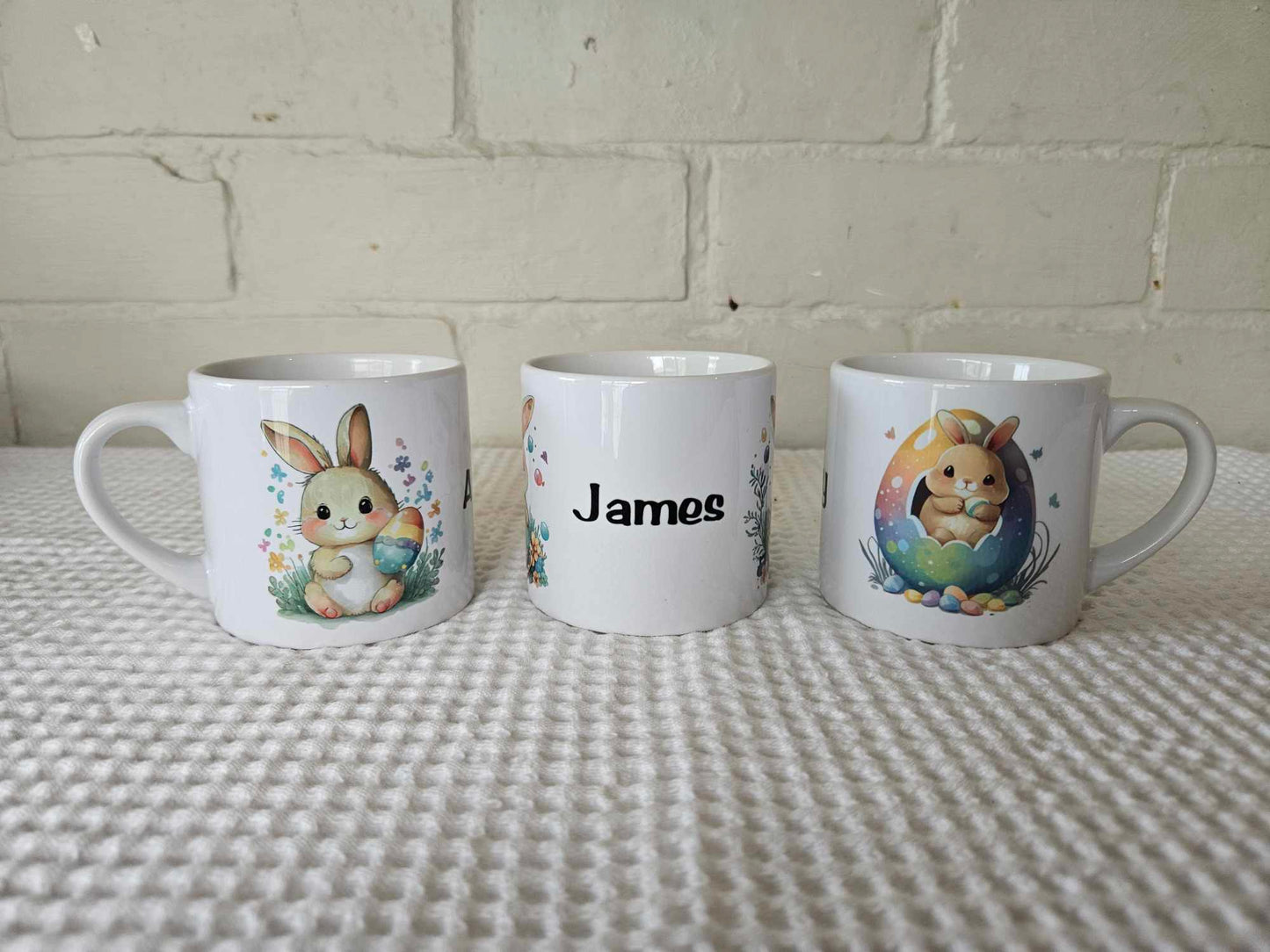 Children's Watercolor Easter bunny mug