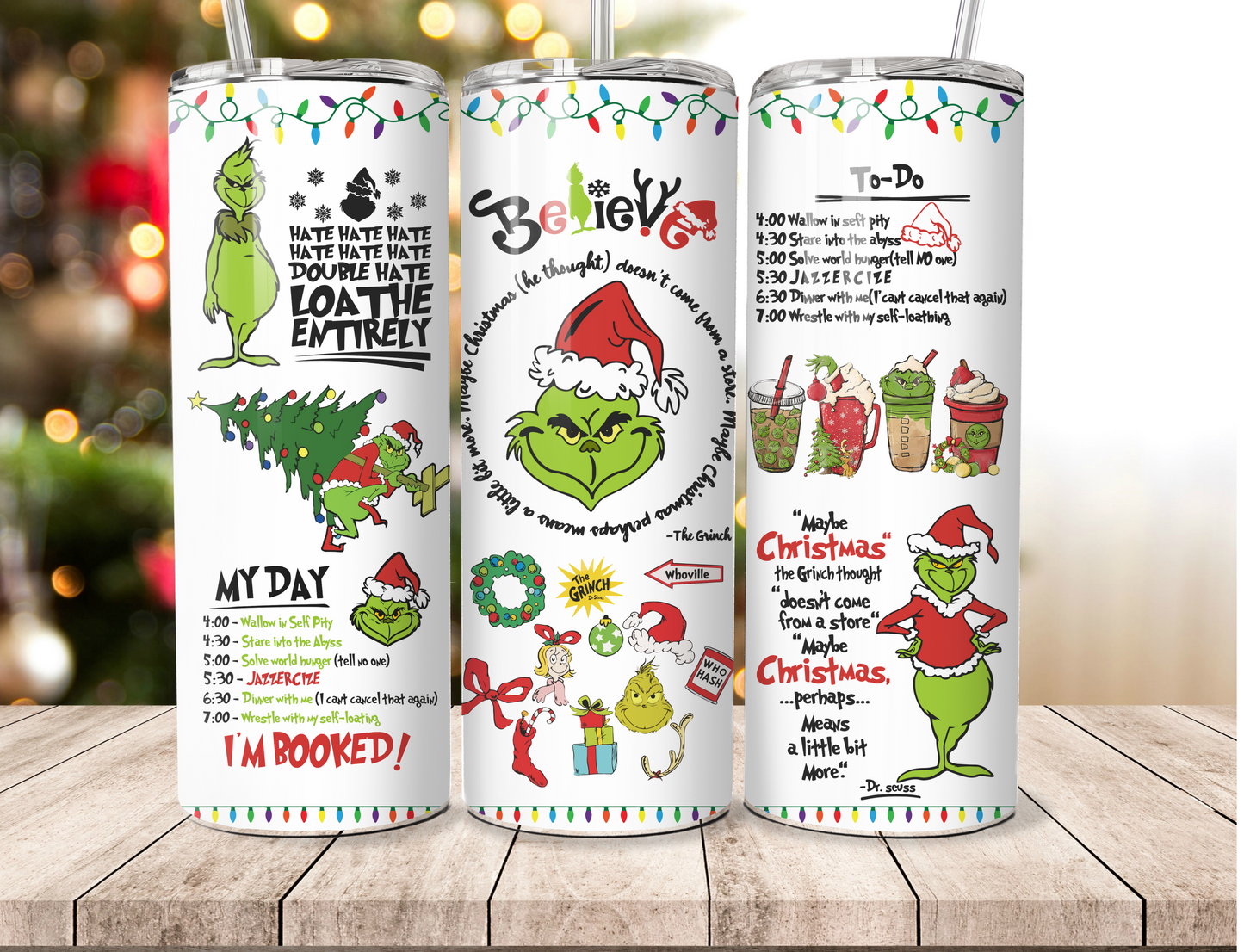20oz Grinch Tumbler