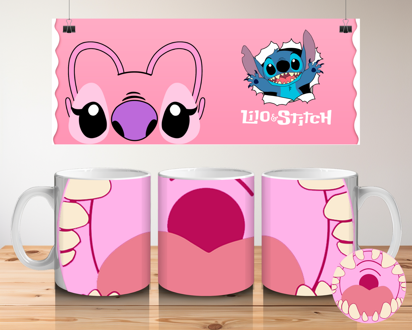 Cartoon Mouth Mugs