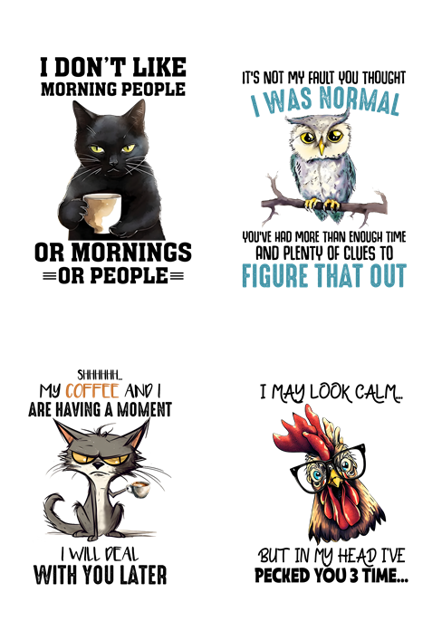 Funny animals magnets and mugs
