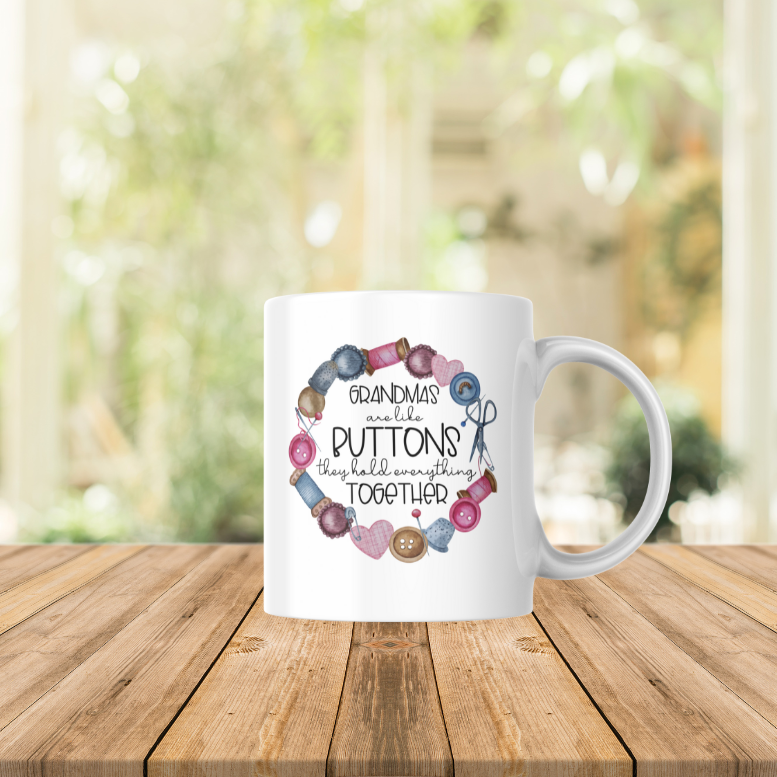 Mums are like buttons mug