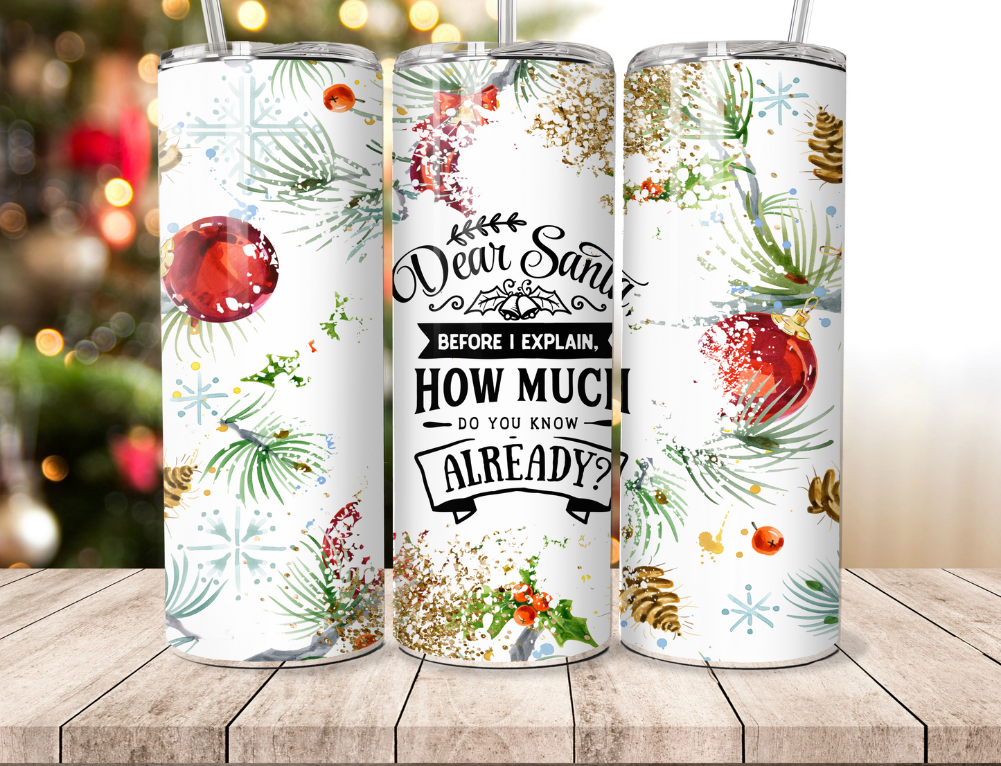 20oz Funny Christmas Tumblers