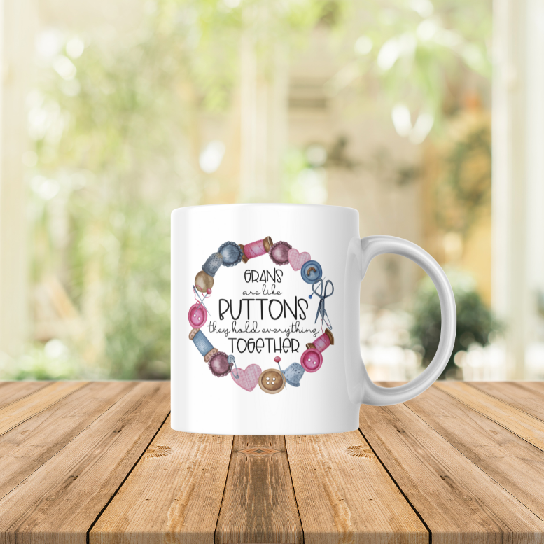 Mums are like buttons mug