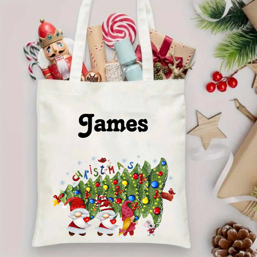 Personalised Christmas tote bags (2024)
