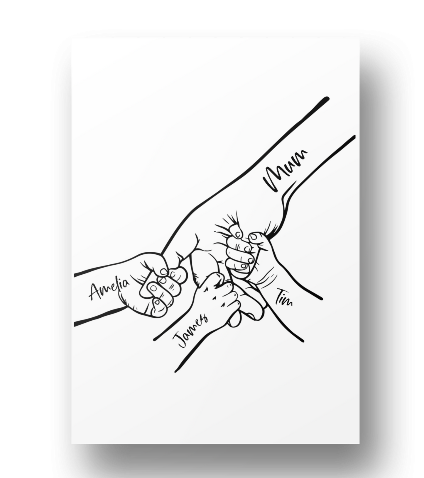 Mum and Child Hands design