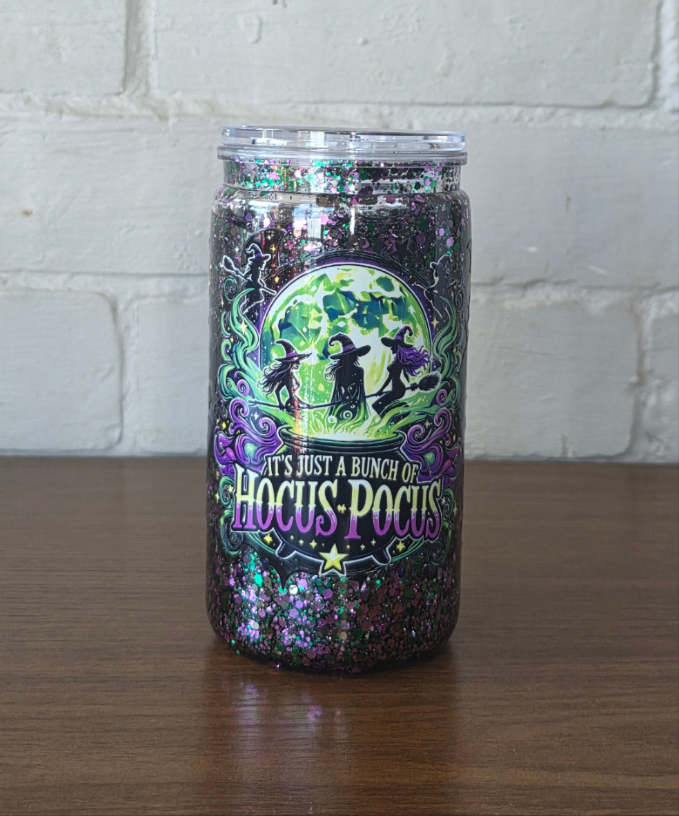 Hocus Pocus 16oz Snowglobe tumber