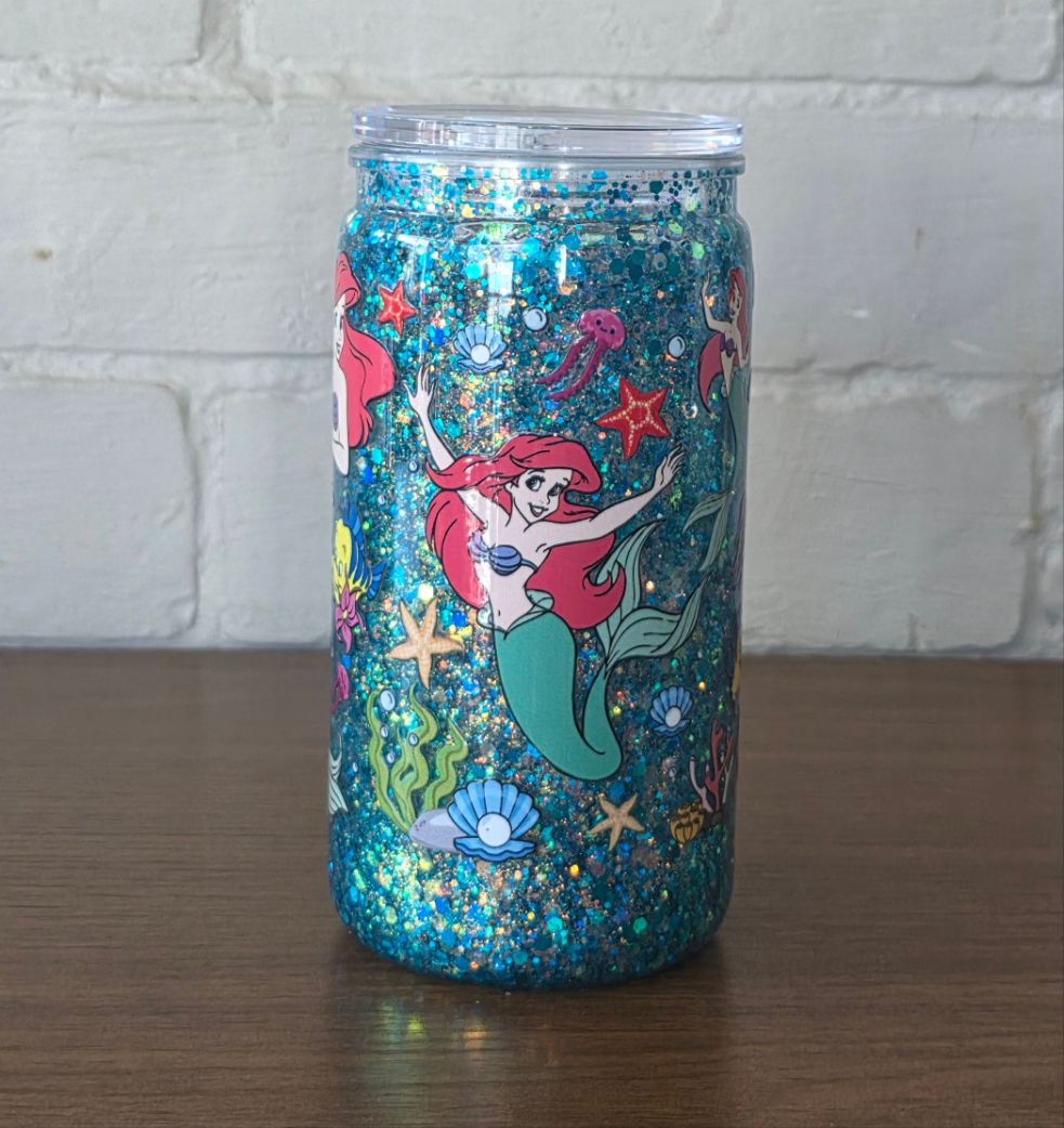 Aerial 16oz Snowglobe tumbler