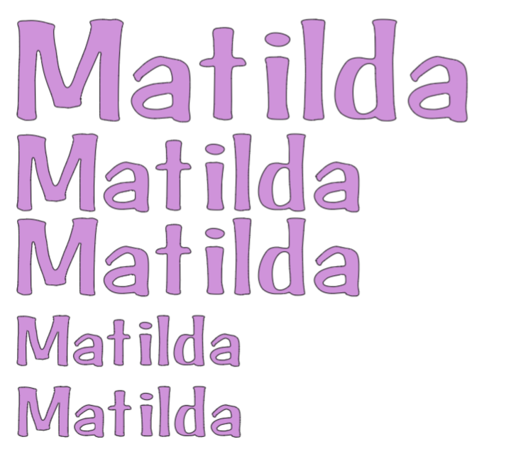 Vinyl Name Decal Set