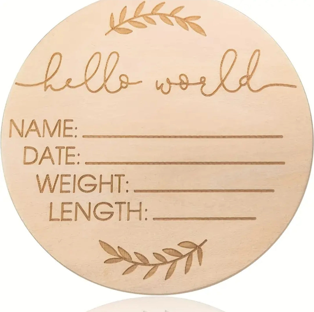 Hello world birth announcement