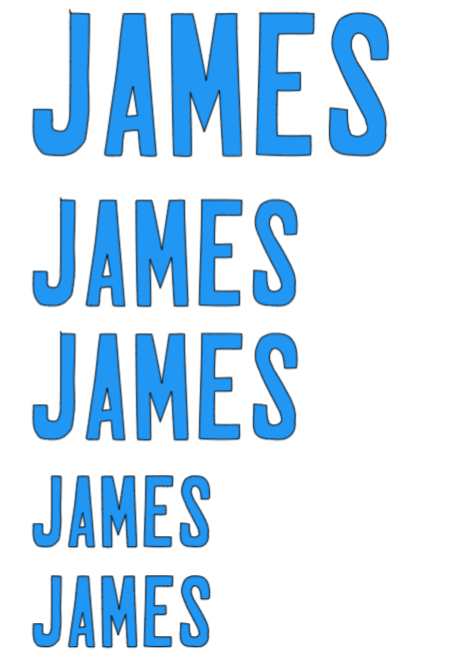 Vinyl Name Decal Set