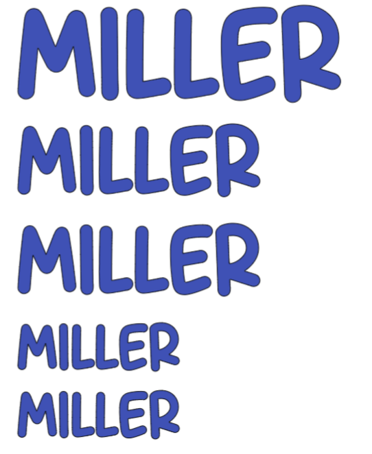 Vinyl Name Decal Set
