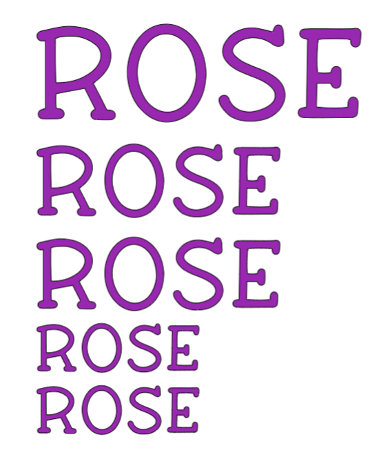 Vinyl Name Decal Set