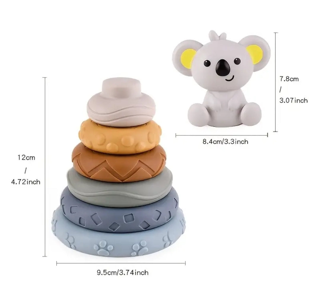 Silicone stacking rings