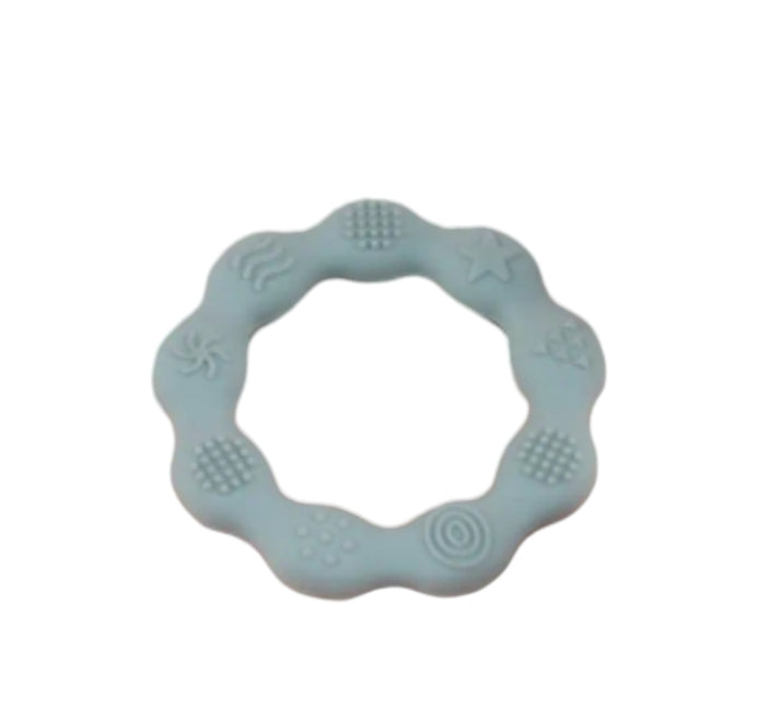 Round silicone teether