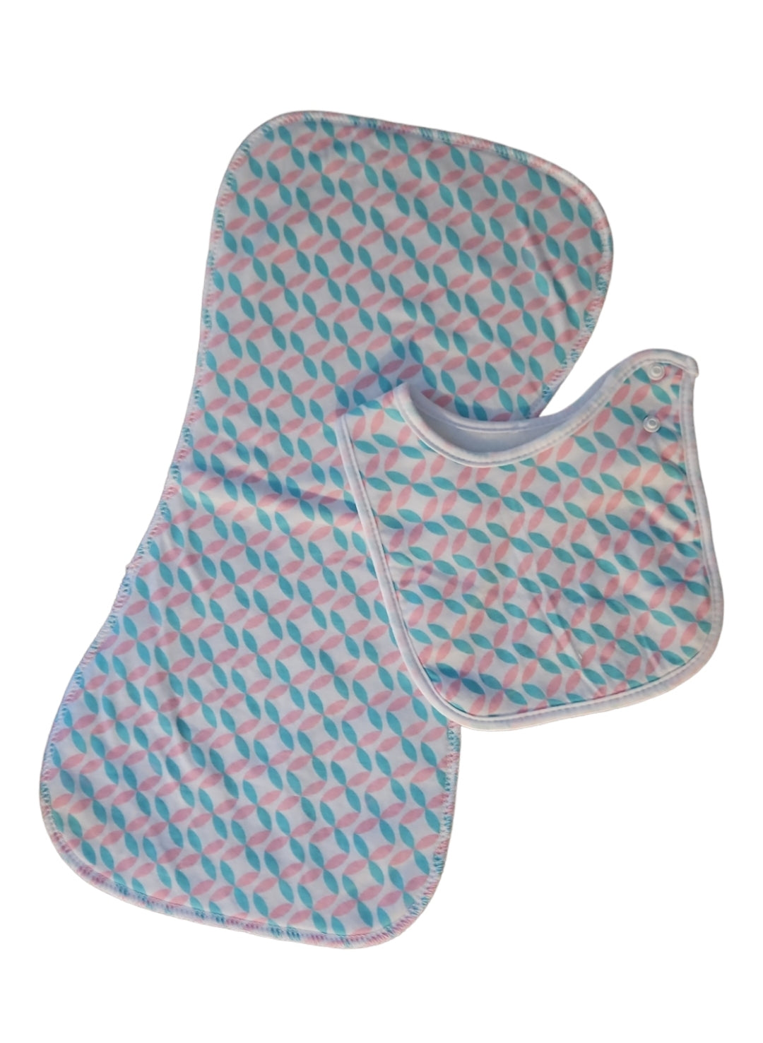 Bib and burp cloth set