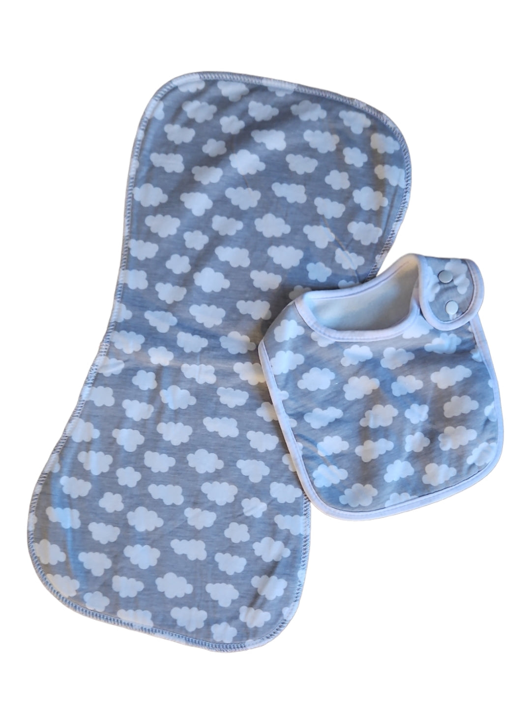 Bib and burp cloth set