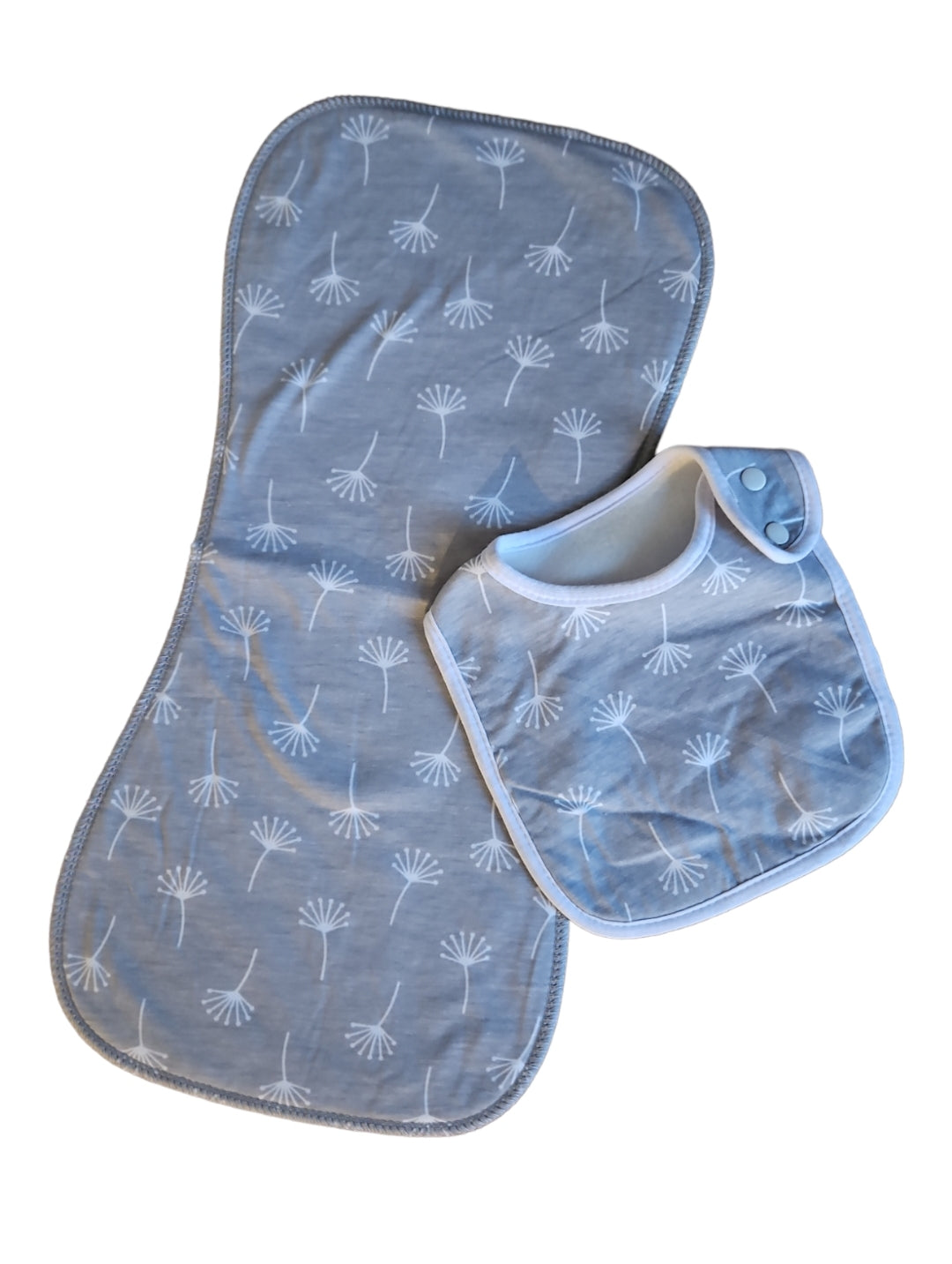 Bib and burp cloth set