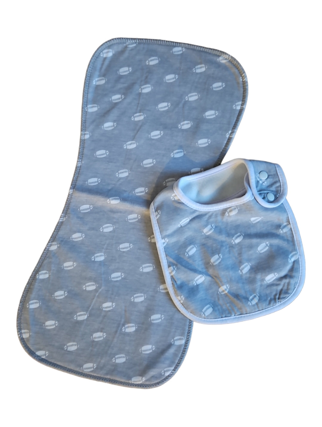 Bib and burp cloth set