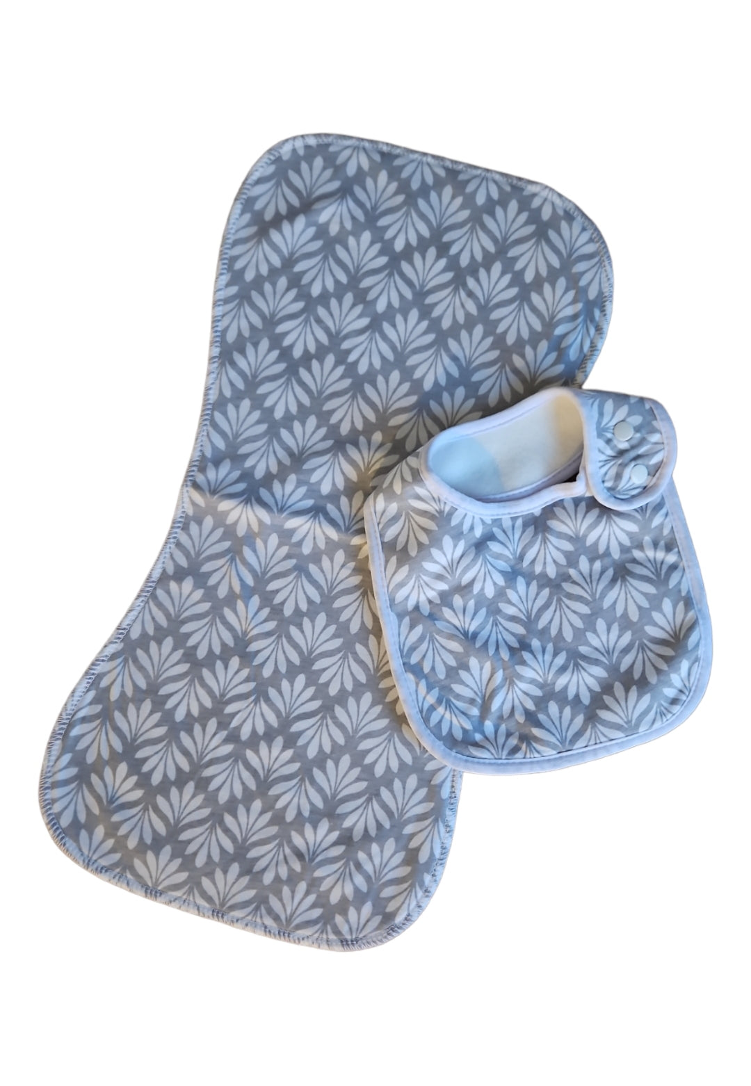 Bib and burp cloth set