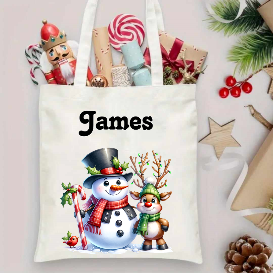 Personalised Christmas tote bags (2024)