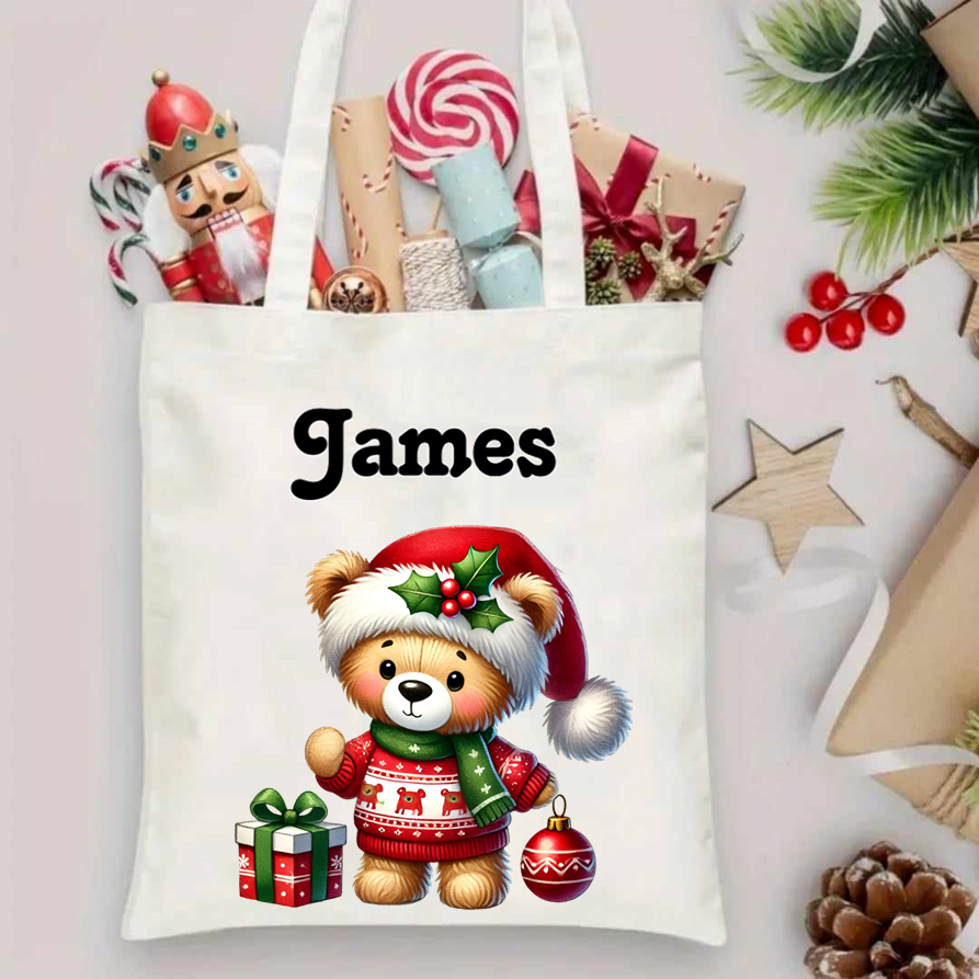 Personalised Christmas tote bags (2024)