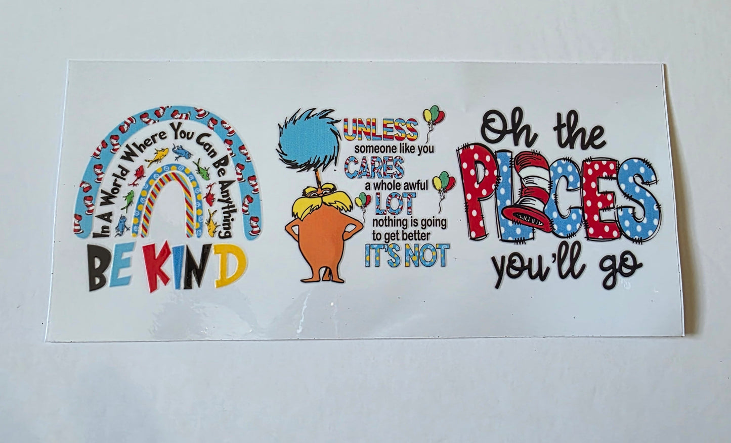 Dr Seuss 16oz UV DTF Wraps