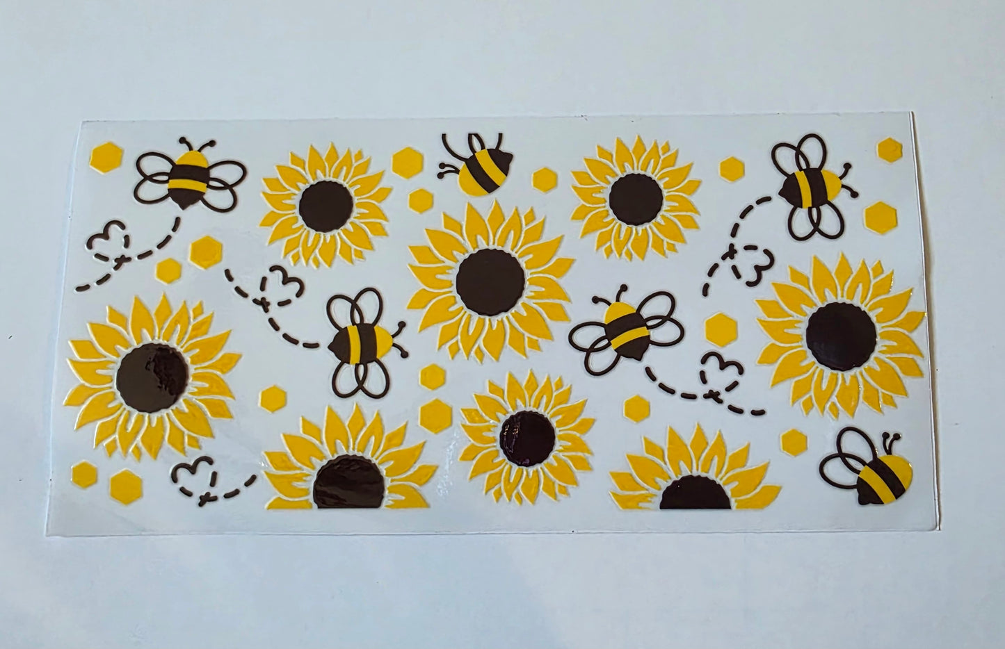 Flowers and Bees 16oz UV DTF Wraps