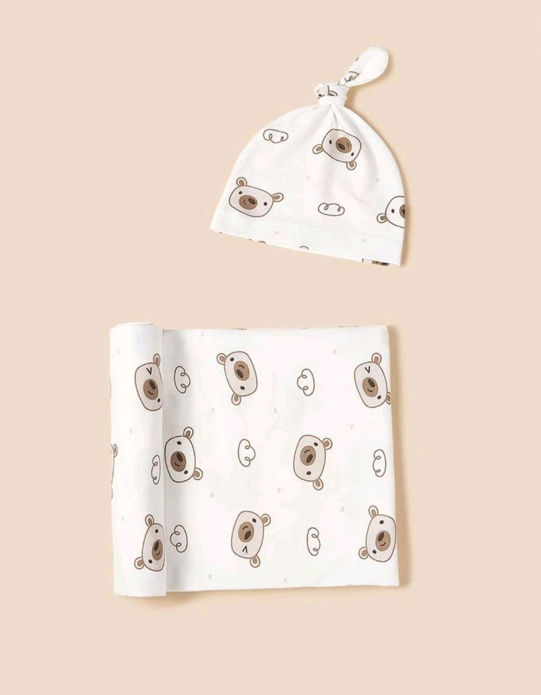 Swaddle blanket and Hat