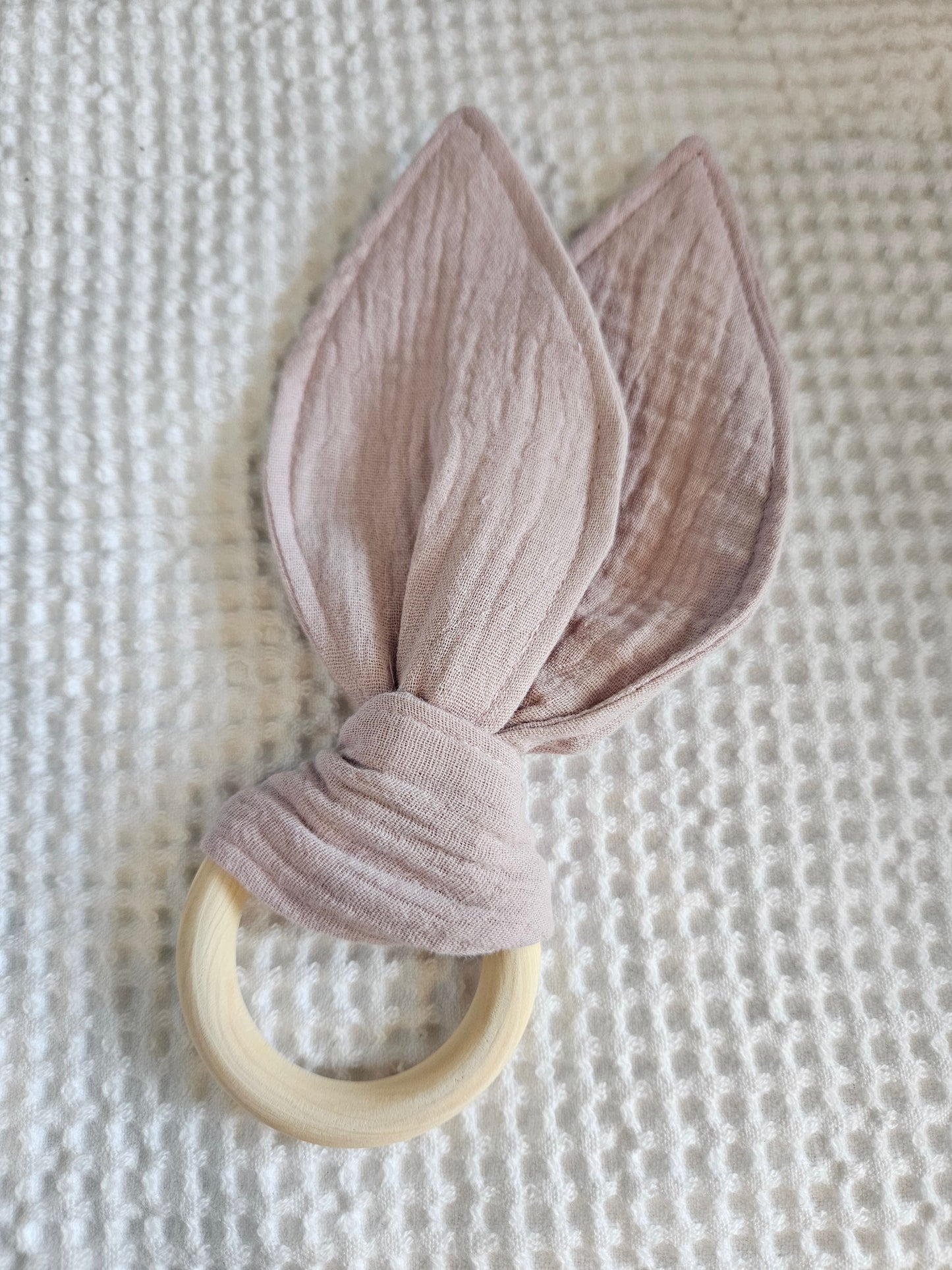 Muslin bunny ear teether