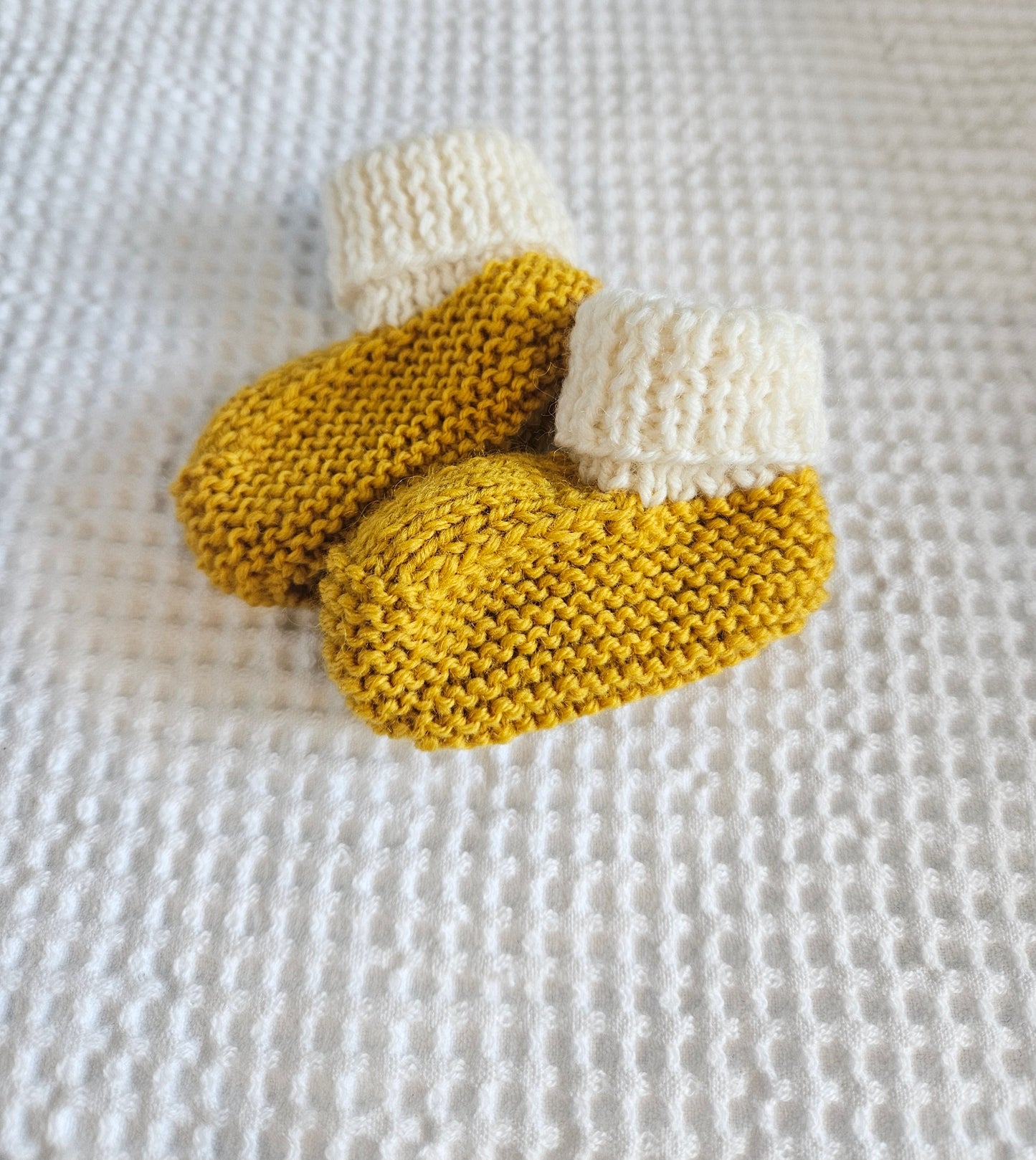 100% wool baby booties