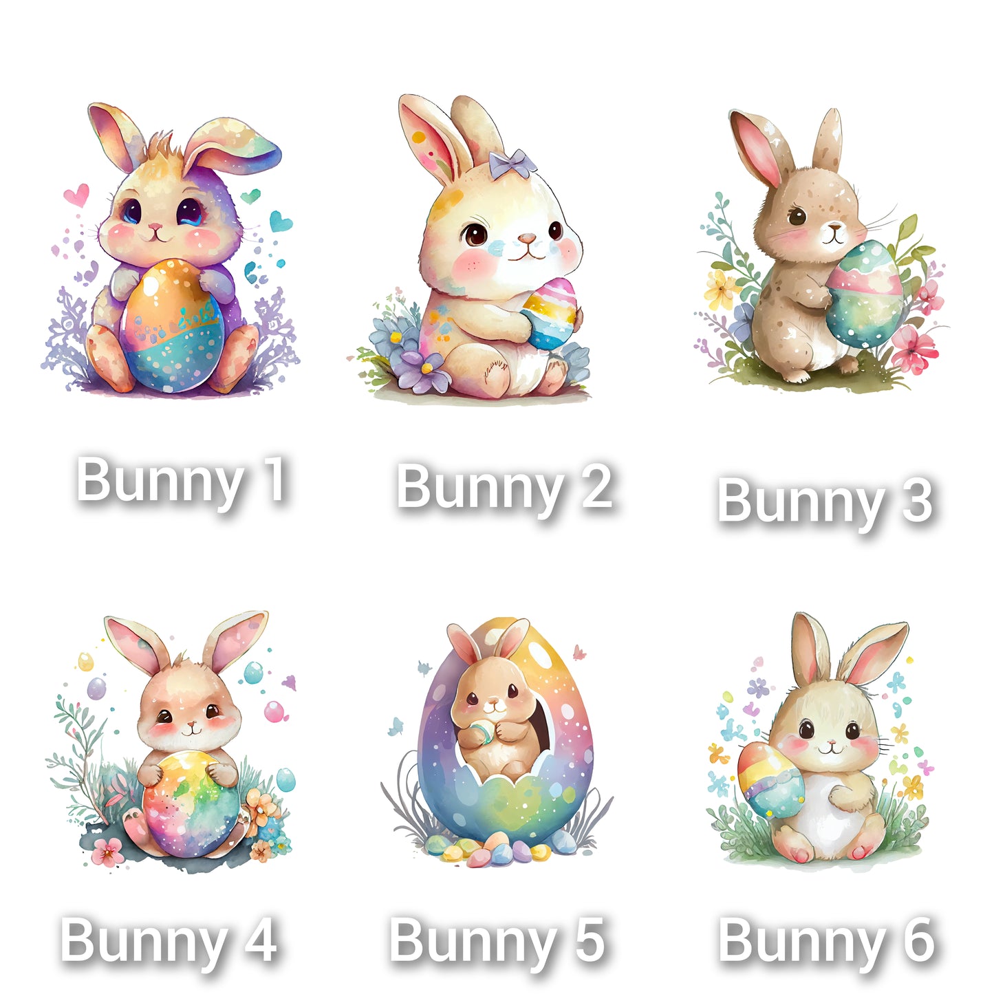 Children's Watercolor Easter bunny mug