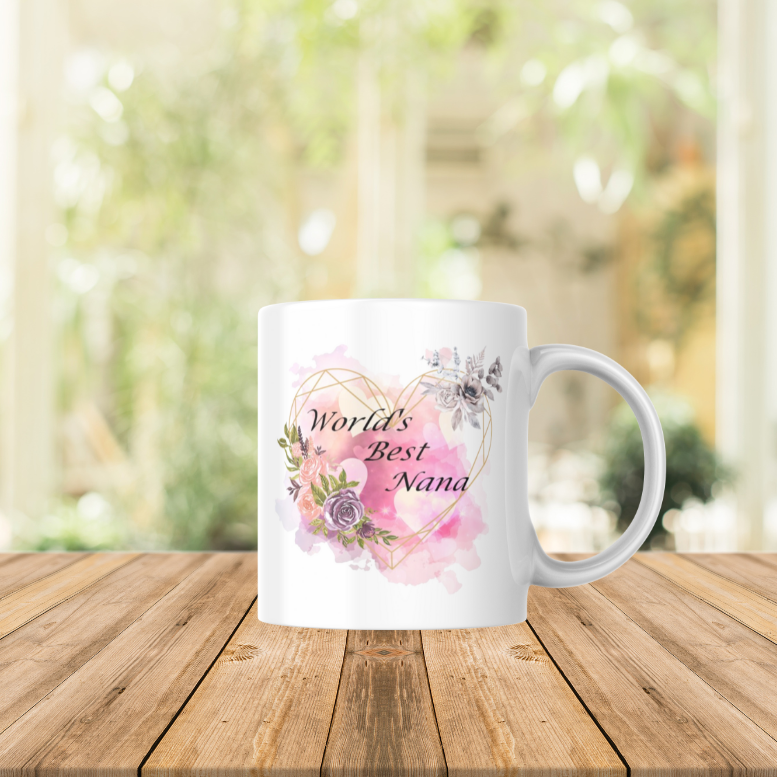 Worlds Best Mum Floral Mug
