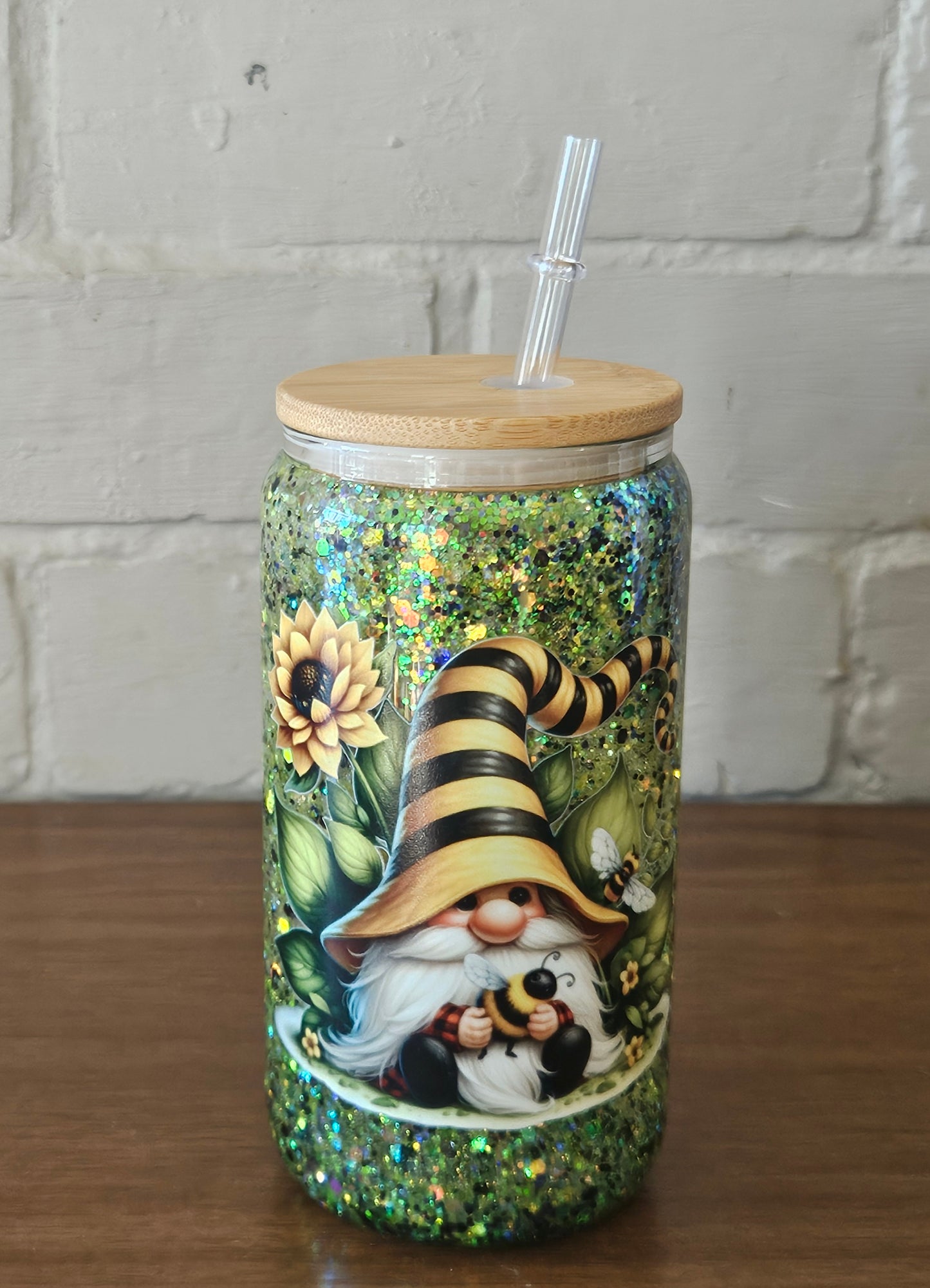 Beehive Buddy 16oz Snow Globe tumbler