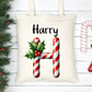 Candy Cane Monogram Personalised Mugs, Ornaments and Bags