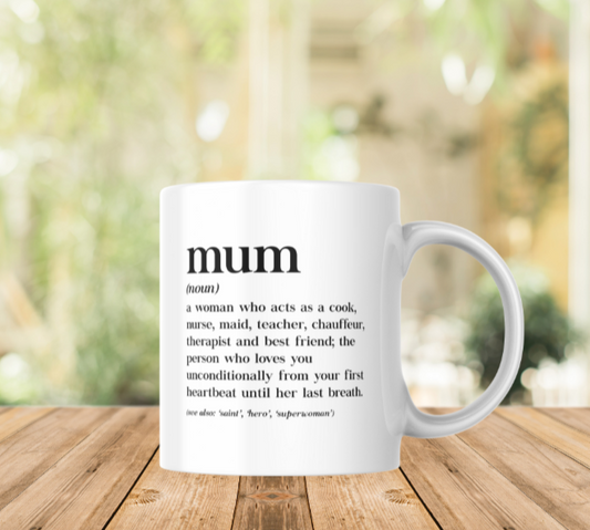 Mum definition mug