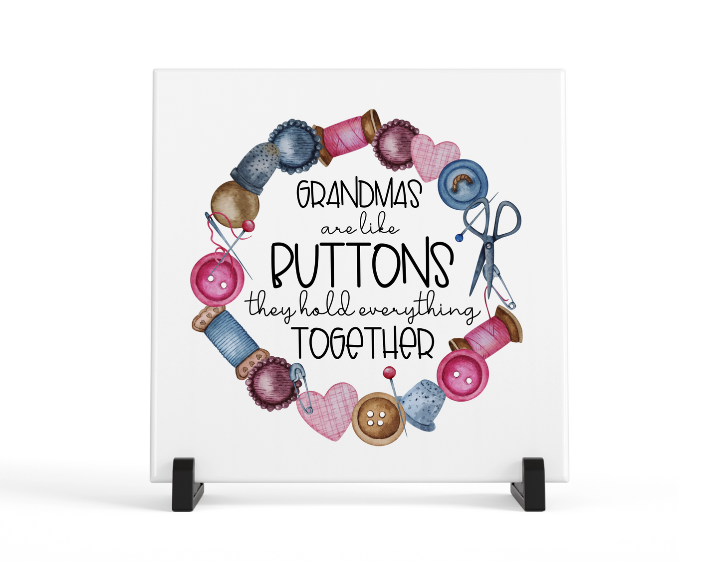 Mums are like buttons tile