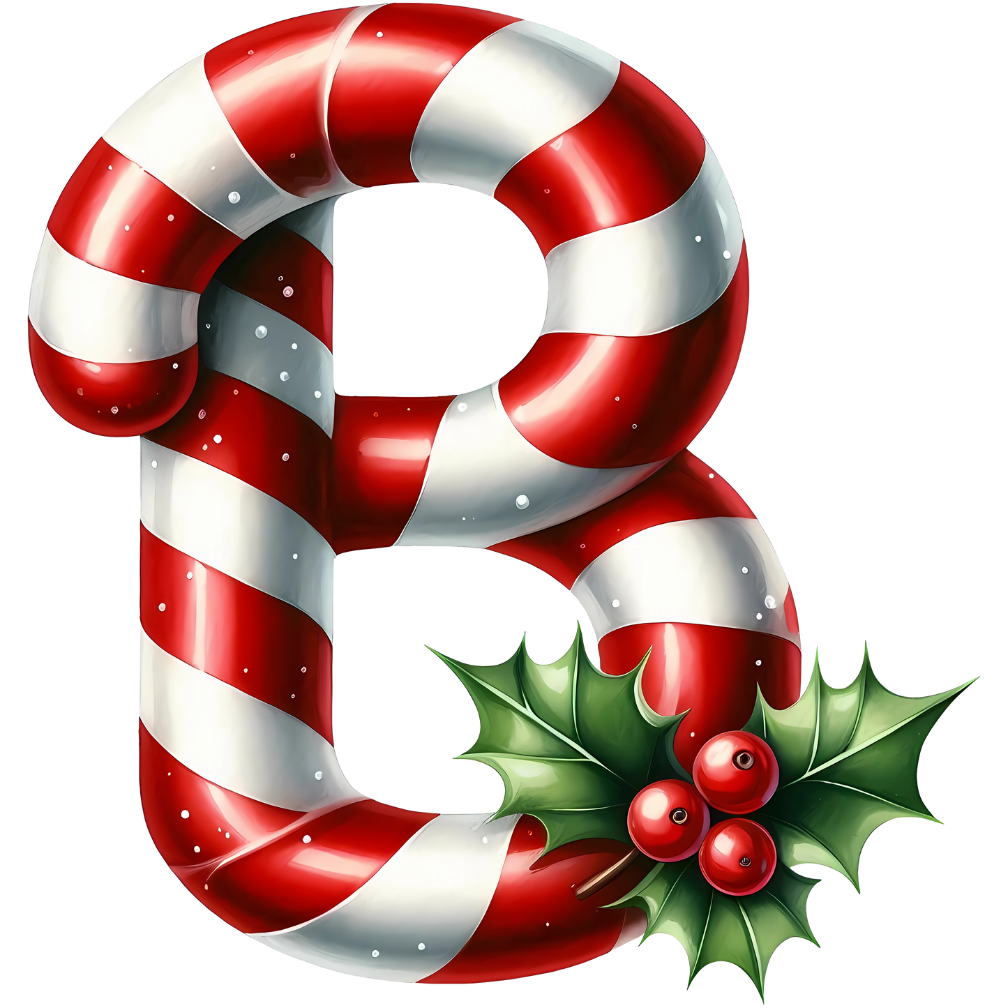 Candy Cane Monogram Personalised Mugs, Ornaments and Bags