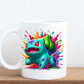 Colour splash cartoon mugs