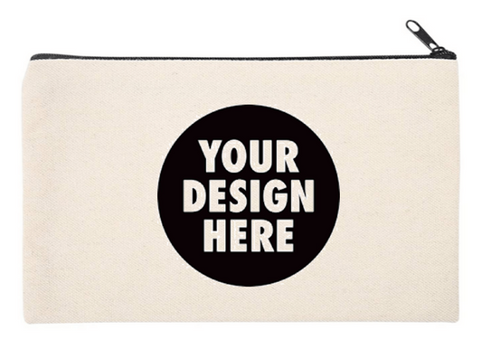 Your Design here Canvas small zip bag