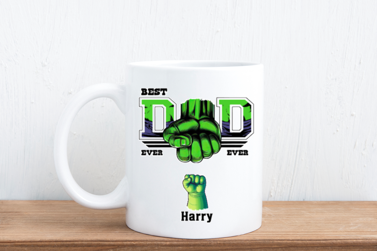 Superhero best dad mug