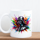 Colour splash cartoon mugs