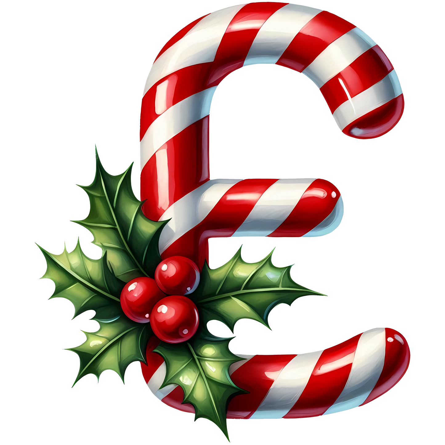 Candy Cane Monogram Personalised Mugs, Ornaments and Bags