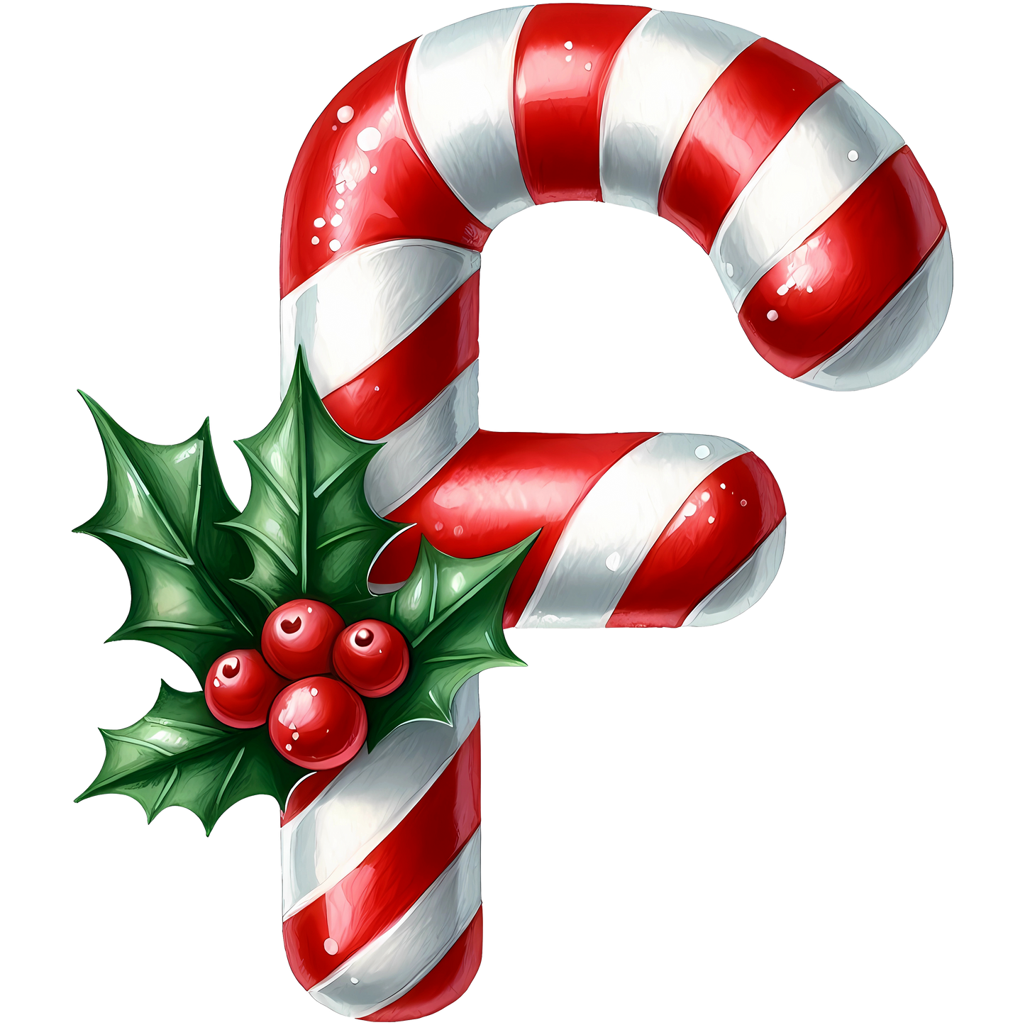 Candy Cane Monogram Personalised Mugs, Ornaments and Bags