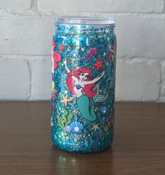 Aerial 16oz Snowglobe tumbler