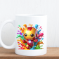 Colour splash cartoon mugs